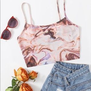 marble crop top